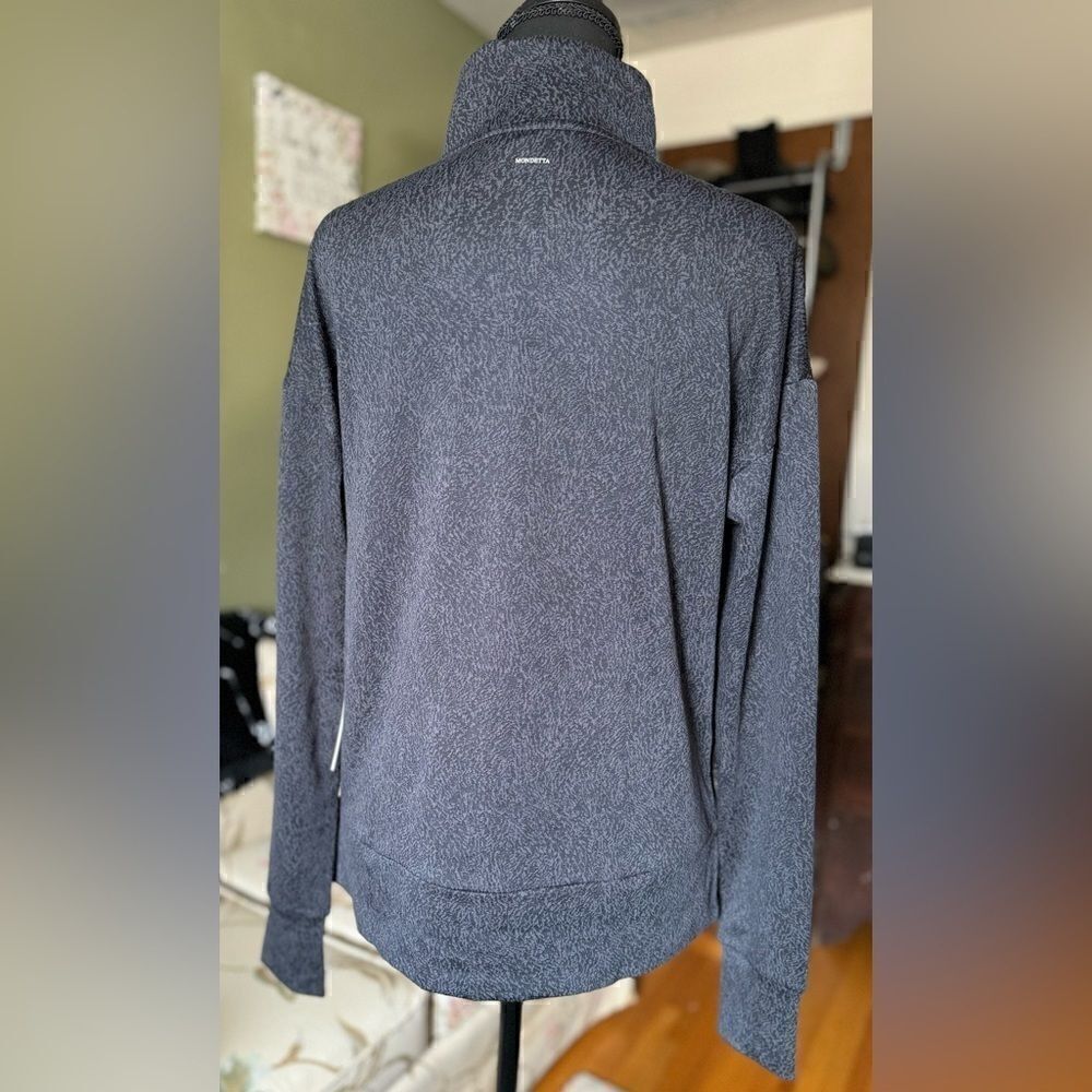 MONDETTA NWT black cold gear 1/4 zip long sleeve top - Picture 3 of 10